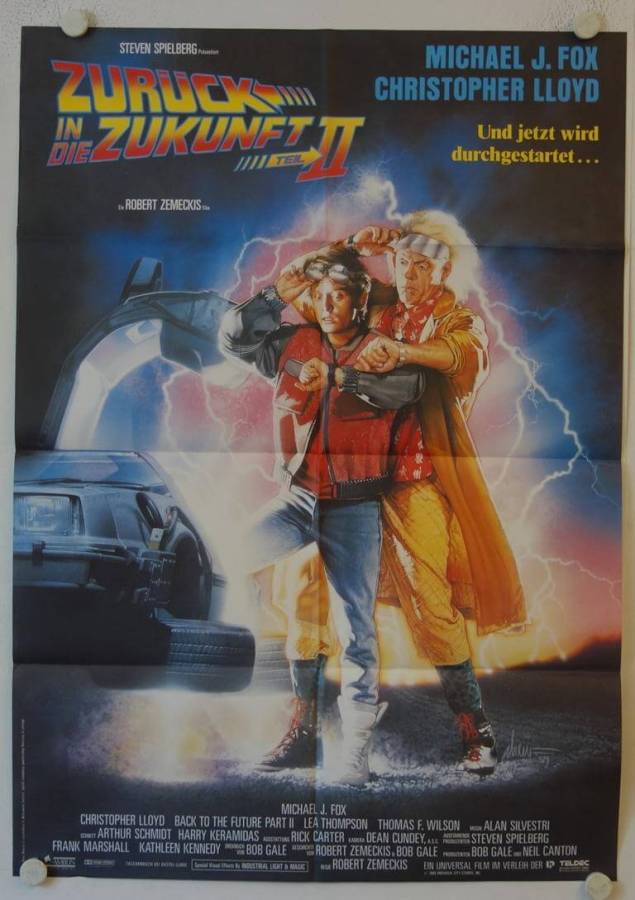 Zurück in die Zukunft Teil II originales deutsches A0-Filmplakat